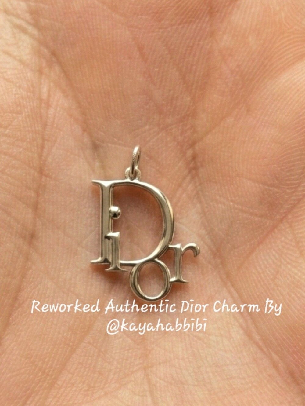 Elegant Silver Necklace Pendent ONLY DIY "Reworked" Designer Jewelry